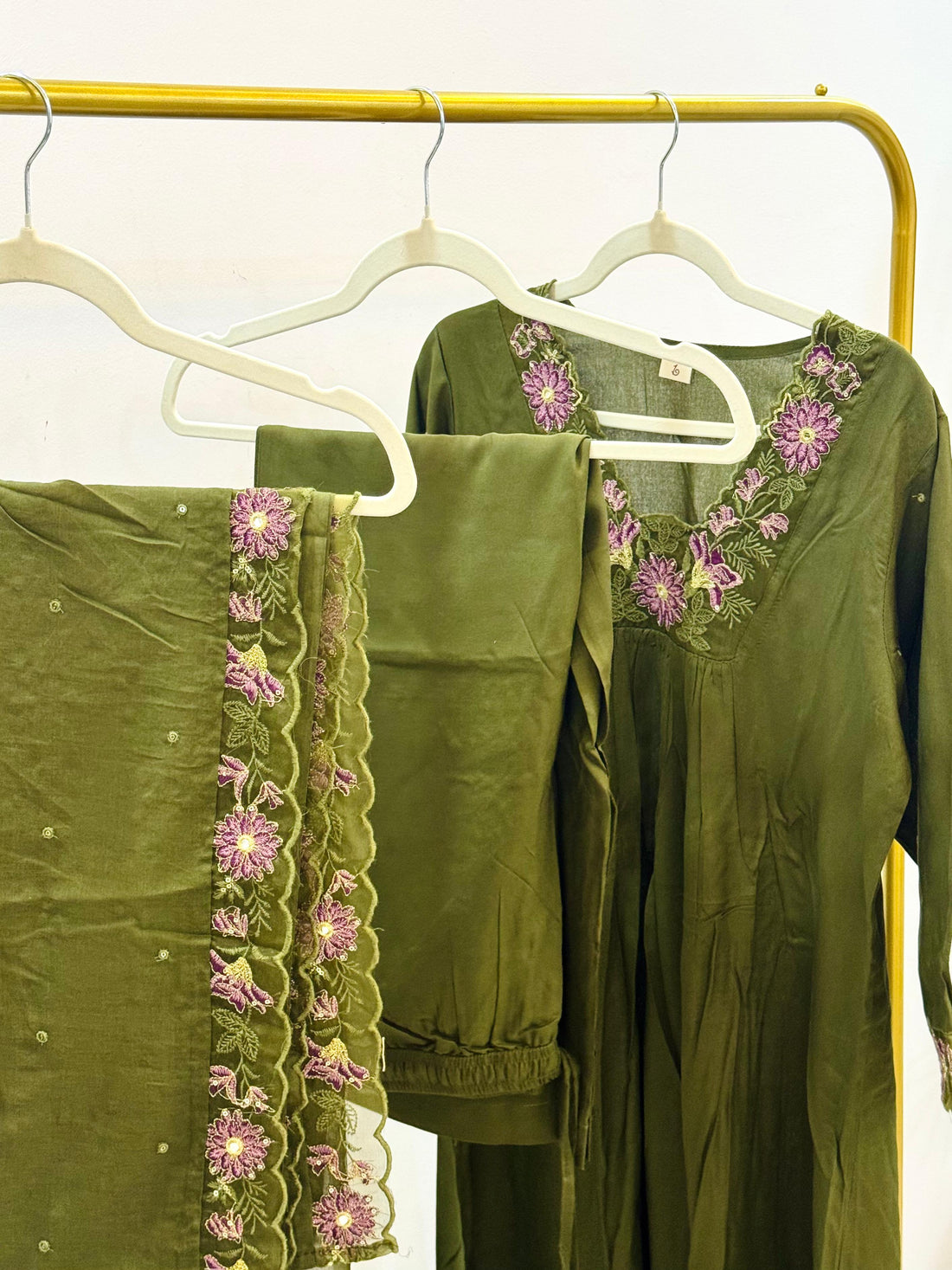 Olive Orry – Embroidered A-Line Set